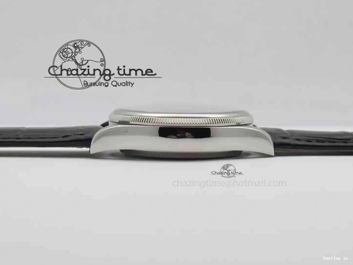 1223 Cellini Date VF Best Edition SS Black Dial Stick Markers On Black Leather Strap A Lightweight 3725